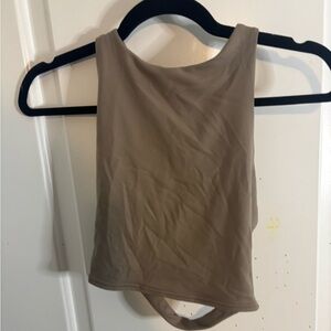 ALO Yoga Tan Tank Top size small EUC